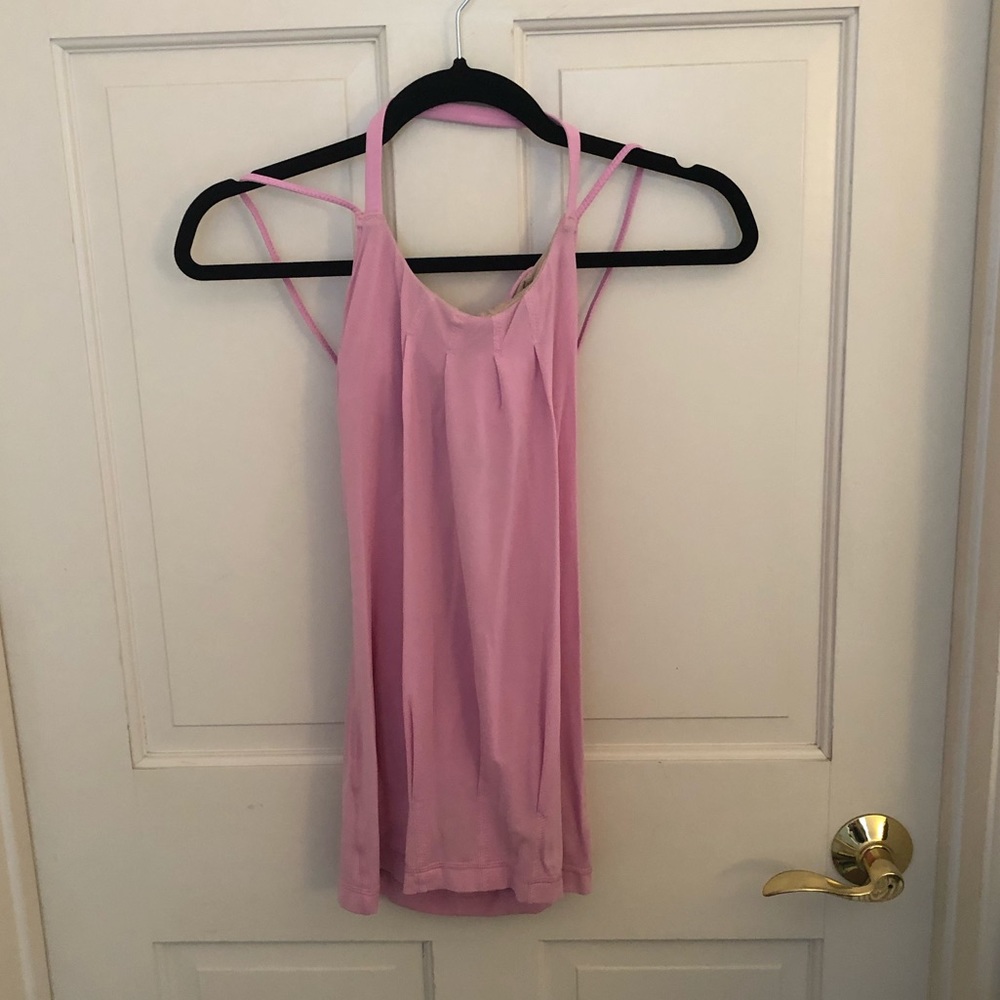 Pink Lululemon Top with built in bra